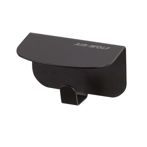 Air Wolf hakenrek met 1 haak, Alpha-serie, H x B x D: 61 x 100 x 52 mm, zwart RVS, 60-160