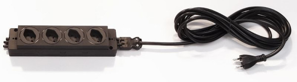 Hammerbacher 4-voudige stekkerdoos CH, voor Zwitserland, VELSL40CH