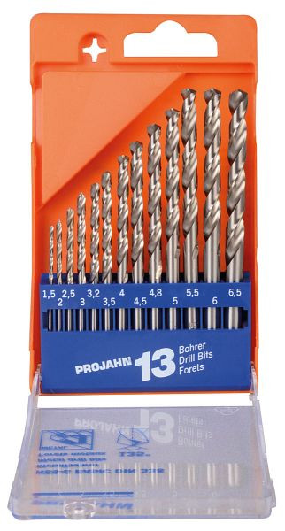 Projahn kunststof cassette HSS-G BASIC 13 stuks 1,5-6,5 / 0,5 + 3,2 +4,8, 67018