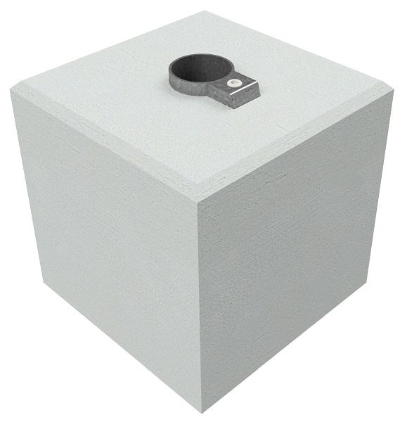 Schake betonblok met bodemhuls met vergrendeling, voor buizen d=60mm, 3F160
