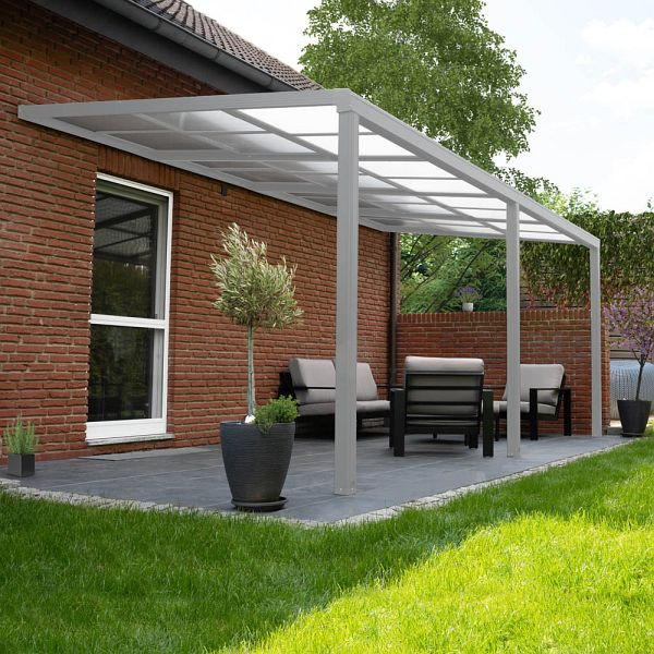 HOME DELUXE Terrasoverkapping SOLIS DELUXE - 390 x 295 x 233/272 cm wit, 49485