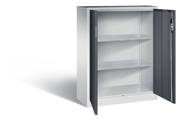 C+P gereedschapskast Acurado, H1200xB930xD400mm, kleur: lichtgrijs/zwartgrijs, verzonken handgreep, 8520-000 S10113