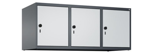 C+P kastopzet Classic PLUS, bovenkast, 7016/7035, veiligheidsdraaisluiting, 500x1200x500mm, 3 vakken, 080090-32 S10013