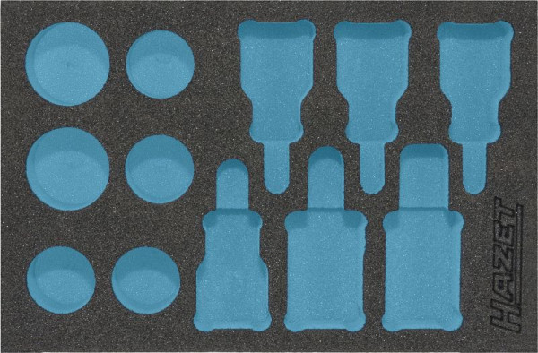 Hazet 2-componenten zachtschuiminleg, voor 163-245/12, afmetingen / lengte: 172 mm x 114 mm, 163-245L