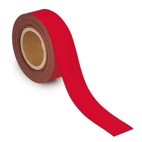 MAUL magnetische markeringstape, 10 mx 50 mm x 1 mm, rood, 307943