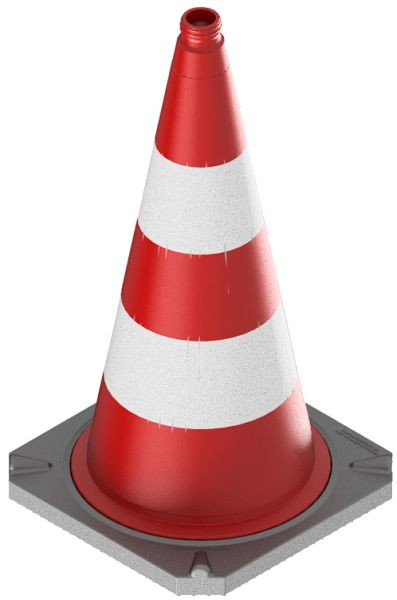 Schake tweedelige verkeerskegel volgens TL met reflecterende foliemantel, hoogte: 750 mm, folie type 2, 3L730TL2