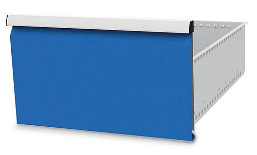 Bedrunka + Hirth lade, incl. Rails, R 18-24, paneelhoogte 300 mm, draagvermogen 300 kg, afmetingen in mm (BxDxH): 450 x 600 x 300, 60.50.300V30