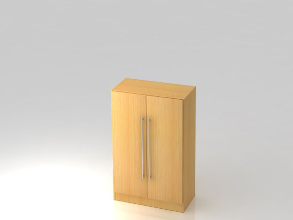 Hammerbacher kast 3OH met bodemrailgreep beuken/beuken, 80x42x127 cm (BxDxH), V7550/6/6/RE
