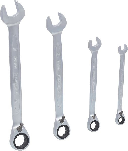 KS Tools GEARplus ratel-ringsleutelset, omschakelbaar, 4-delig, 503.4604