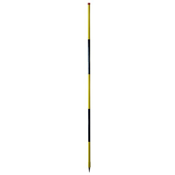 NESTLE sneeuwgeleider stalen buis 50cm pikzwart/geel, ronde punt, 2,5m, VE: 12 stuks, 11305000