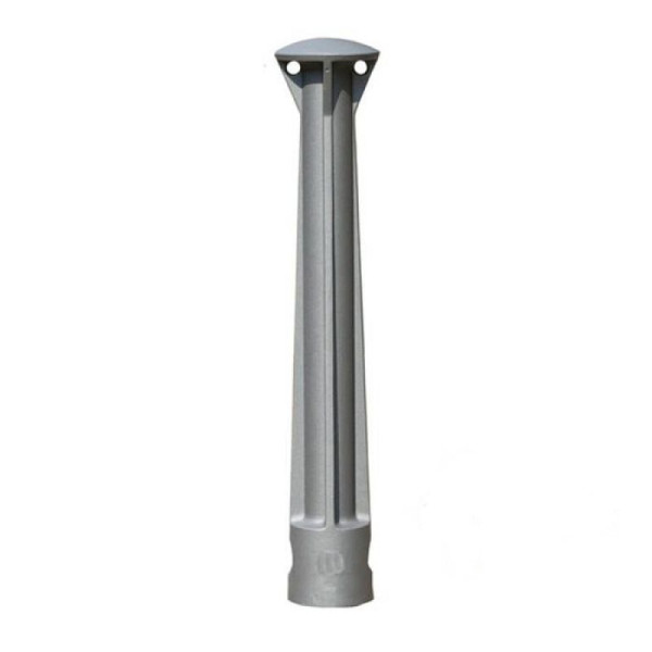 Stone HGS stijl tuinpaal -Delion-, afneembaar met 3p techniek, (driehoeksluiting), inclusief bodemhuls, RAL 6005 mosgroen, paal: Ø 160 mm, 40040-03