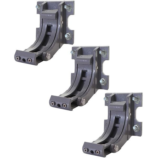 Mendler set van 3 muurbeugels voor luifel T124, muurbeugel adapter voor wandmontage, grijs, 58311