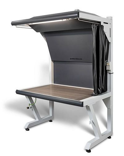 DENIOS afzuigtafel voor las- en soldeerwerkzaamheden, werkblad 1000 x 900 mm, 173298