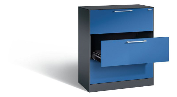 C+P archiefkast Asisto, H1010xB800xD435mm, kleur: lichtgrijs, beugelgreep, 146043-322 S10026