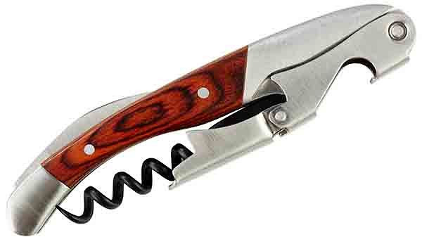 APS kelnersmes -PROFI-, lengte: 11,5 cm, roestvrij staal, hout, 93302
