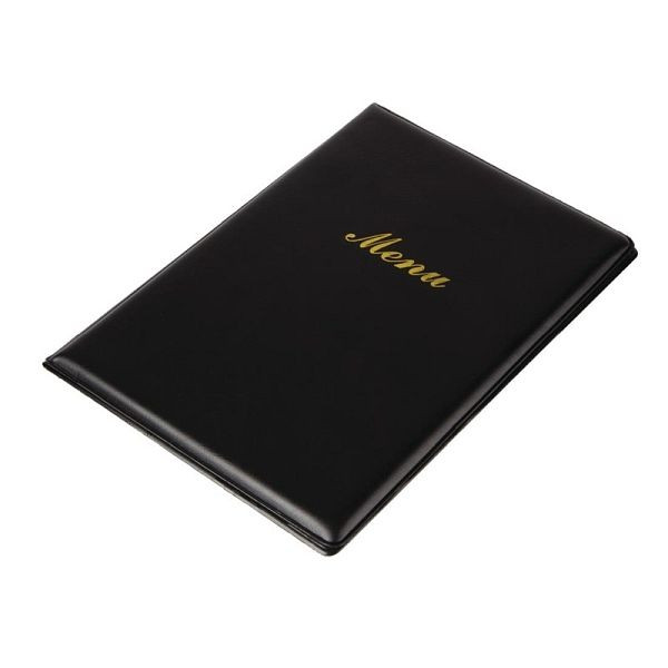 Olympia menu PVC zwart A5, E219
