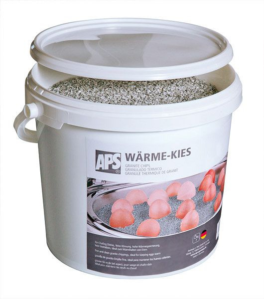 APS warmtegrind voor chafing dishes, inhoud: 7 kg, fijne, schone granietspanen, (fijne korrel), 81116