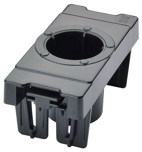 Bedrunka + Hirth CNC-drager, uitgerust voor RotaRex, met 80 x MK3 kunststof inzetstukken, gereedschapsinzet, 49 x 103 x 17 mm, 02.R560330