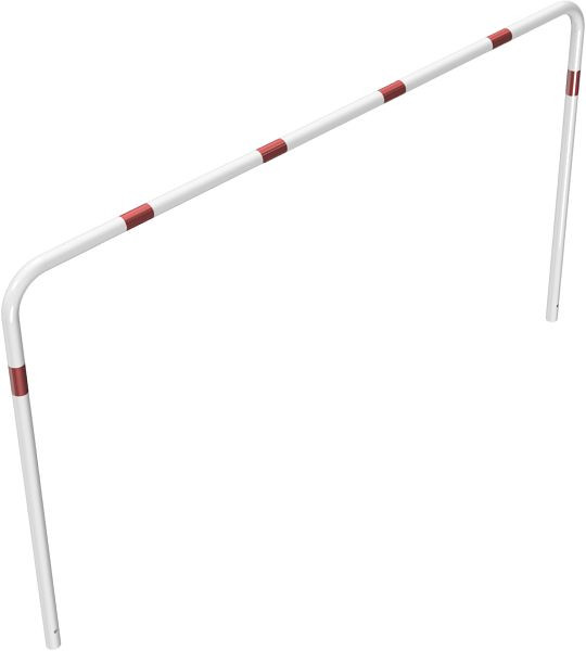 Schake buisbeugel van stalen buis Ø 48 x 2,5 mm zonder dwarsbalk voor inzetting in beton, totale breedte 2500 mm, totale hoogte 1400 mm, gecoat, 448_25B