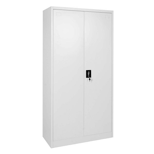 Mendler archiefkast HWC-H17, stalen kast kantoorkast, 2 deuren, 185x90cm grijs, 72733