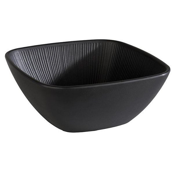 APS kom -NERO-, 19,5 x 19,5 cm, hoogte: 8 cm, melamine, zwart, 1,5 liter, 85071