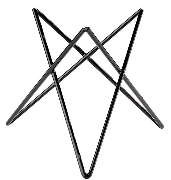 APS buffetstandaard -PRISMA-, Ø 26 cm, hoogte: 20 cm, metaal, zwart gecoat, voorzien van antislip rubberen coating, 33273