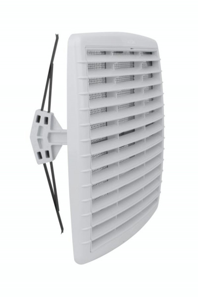 Marley ventilatierooster met klemveer 210 x 210 mm wit, 331010
