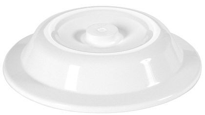 Contacto belplaat 24,3 cm wit met knop, hoogte 50 mm, 6448/243