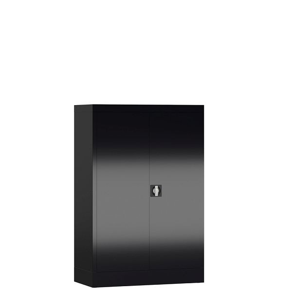 Lüllmann ClassiX draaideurkast, 1200 x 800 x 380 mm, diepzwart, X-530299