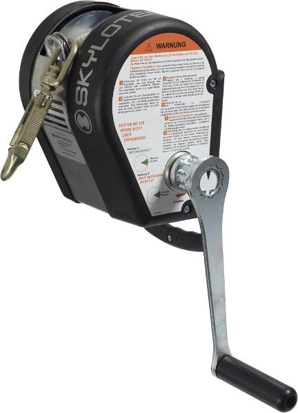 Skylotec lier inclusief staalkabel en JACKPOD WINCH karabijnhaak, Seillänge: 18m, JP-008-1