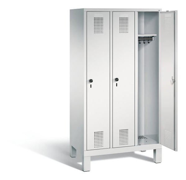 C+P schoollocker Evolo, H1650xB900xD500mm, kleur: lichtgrijs, 480106-30 S10032