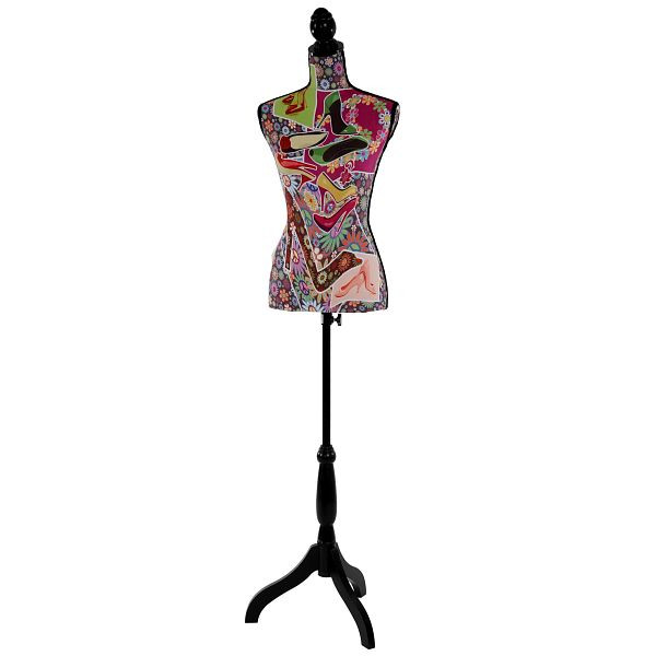 Mendler Tailor's Dummy T222, Paspop Torso Dames, Glasvezel, Hoge Hakken, 35631
