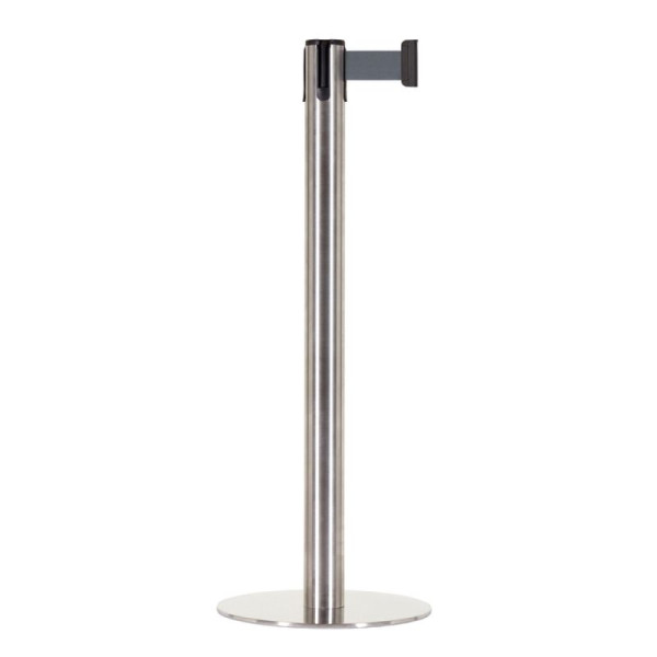 Stein HGS HGS personengeleidingssysteem -Beltrac Accent-, verrijdbaar, RVS, geborsteld, rood/wit gearceerd, met magnetisch bandeindstuk, 28093-edg1304