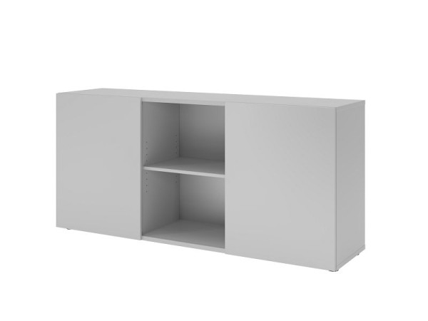 Hammerbacher dressoir met schuifdeuren 1780, 2 OH, romp: grijs / voorkant: grijs, 160 x 42 x 74,8 cm (BxDxH), V1780/5/5