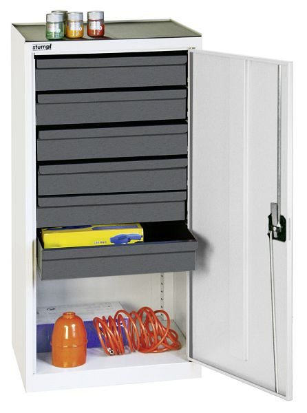 stumpf gereedschaps- en materiaalkast serie 3000, 7035/7035, 6 laden 100 mm, 3001607