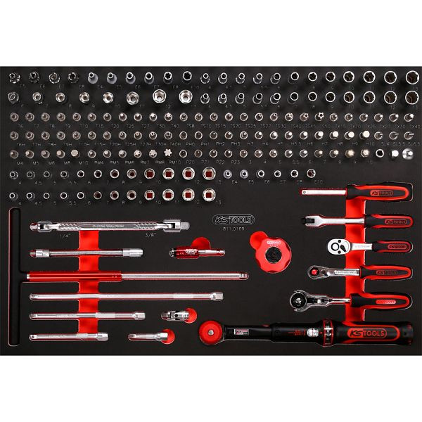 KS Tools PERFORMANCEplus gereedschapset 169-delig 1/4' dopsleutel, 811.0169