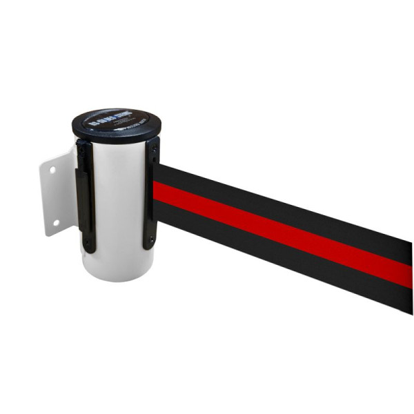 Stein HGS HGS wandbandcassette -P-Line Future-, wit, zwart/rood/zwart horizontaal (gestreept), met bandeindstuk (standaard), 12850m-0602