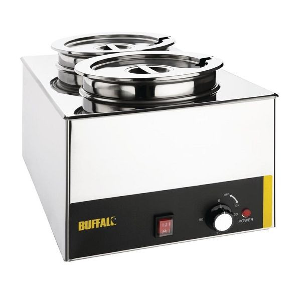 Buffalo Bain-Marie met ronde containers, S077