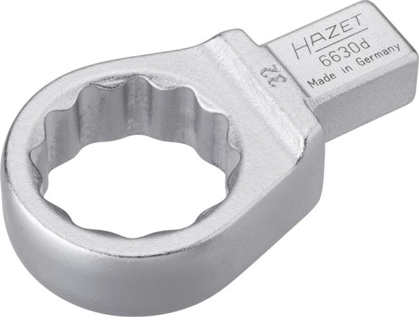 Hazet ringsleutel, insteekvierkant 14 x 18 mm, uitwendig dubbel zeskant trekprofiel, 32 mm, 6630D-32