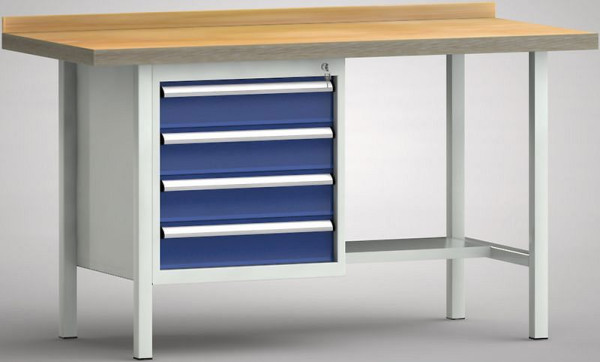 KLW standaard werkbank - 1500 x 700 x 840 mm L x D x H, WS118N-1500M40-E7029