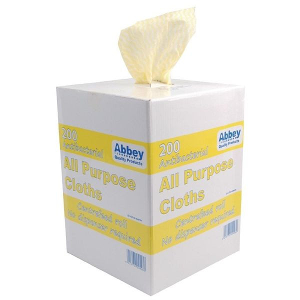 Jantex antibacteriële multifunctionele doeken geel, PU: 200 stuks, DN845