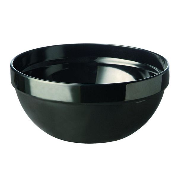 APS kom "FRIENDLY", kom, gemaakt van gerecycled plastic (PET), Ø 20 cm, hoogte 9 cm, 1,8 liter, zwart, 79027