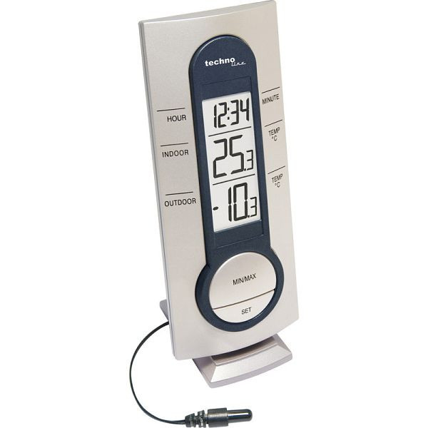 Technoline temperatuurstation, afmetingen: 60 x 150 x 30 mm, WS 7033