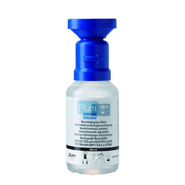 Stein HGS oogspoelfles -PLUM pH Neutraal- met 4,9% fosfaatoplossing, volgens DIN EN 15154-4, 200 ml, 25959