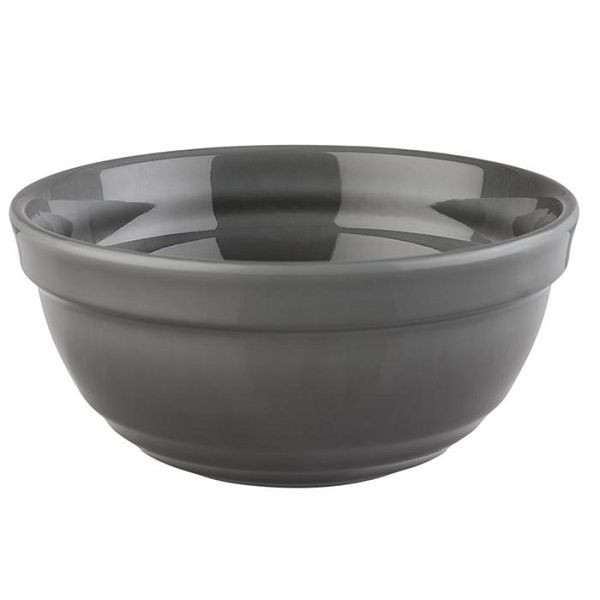 APS kom -EMMA-, Ø 14 cm, hoogte: 6,5 cm, melamine, grijs, 0,5 liter, 85104