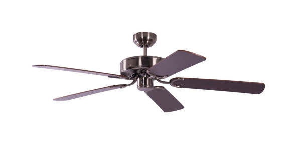 Pepeo Deckenventilator Potkuri Aged Silver / Mahagoni 132 cm mit Zugkette, 1336201232
