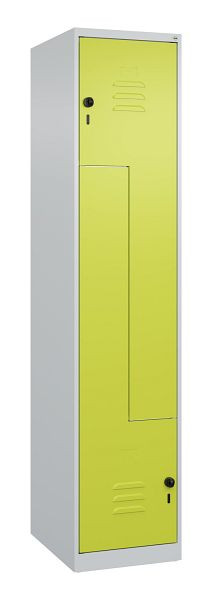 C+P Z-Spind Classic PLUS, 2 Abteile, 1850x400x500mm, 7035/0024, Drehriegel, 080003-122 S10024