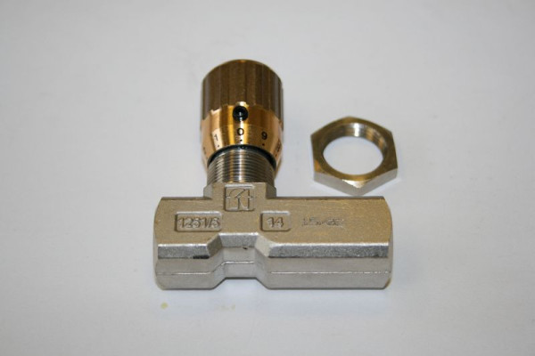 ELMAG terugslagklep 'ALT' 1/4', 9F400S blokmaat 21x21 voor model S 280 G/DG (messing), 9709229