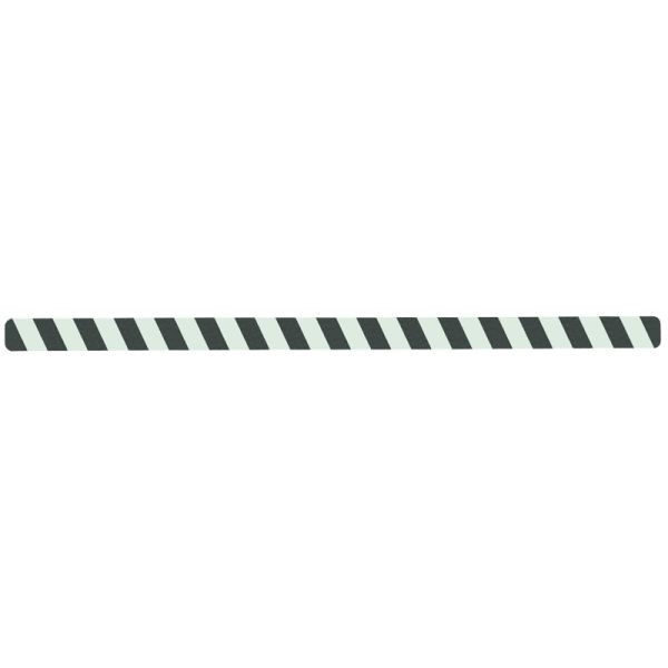 m2 antislipbekleding, fotoluminescent, zwart/groen, losse stroken 50x1000mm, VE: 10 stuks, M1XV100502