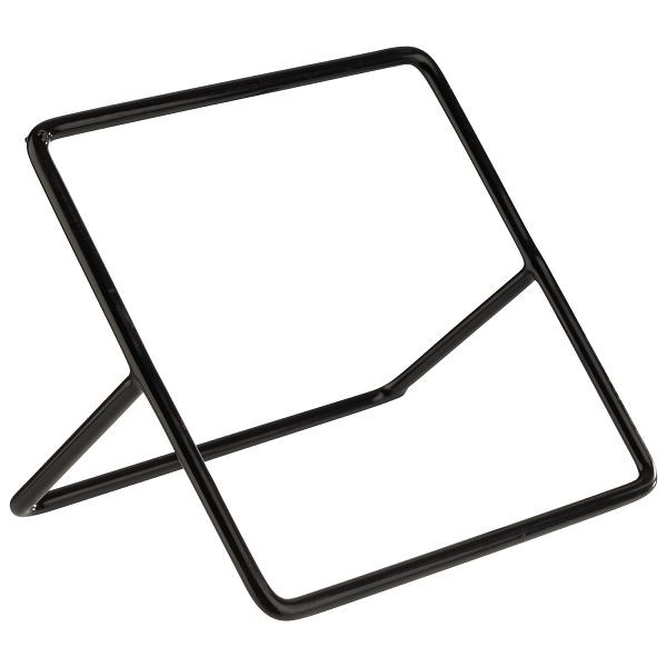 APS buffetstandaard -SQUARE-, 12 x 12 x 7 cm, metaal, PVC, zwart, met antisliplaag, 33305